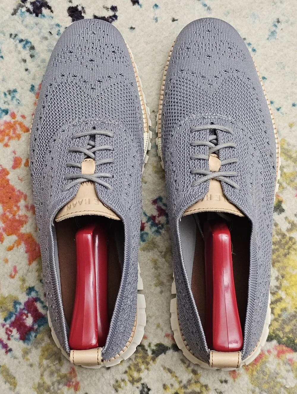 Cole Haan Men's Size 8.5 Zerogrand Stitchlite Oxford Sheos C24944 Ironstone Gray